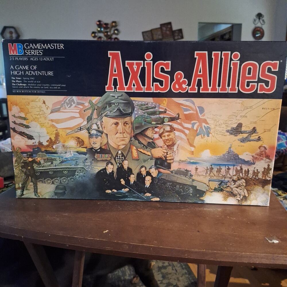 Milton Bradley Axis & Allies Gamemaster Series Board Game 1942 Edition